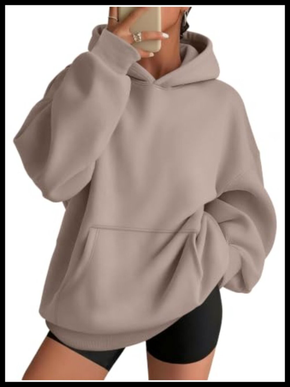 Women's Oversized Hoodie 100% Polyester Pullover Sweatshirt Fall Winter Casual